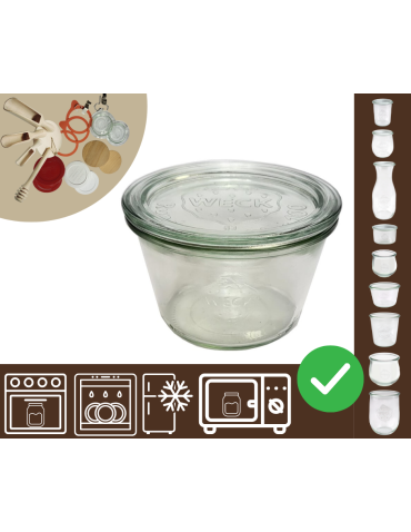 Słoiki WECK / szklane wieko słoik 370ml MOLD