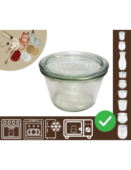 Słoiki WECK / szklane wieko słoik 370ml MOLD