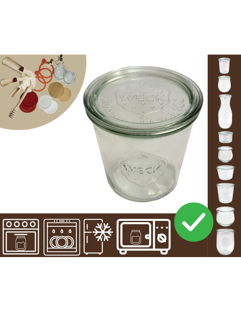 Słoiki i Dodatki - Słoiki WECK / szklane wieko słoik 580ml MOLD - product b2b.wamar.biz 1