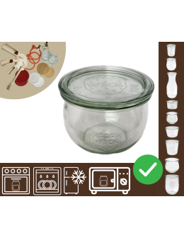 Słoiki WECK / szklane wieko słoik 580ml TULIP