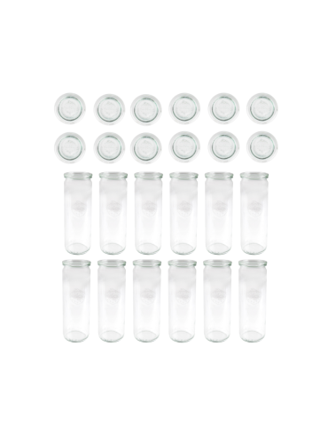 Słoiki i Dodatki - Słoiki WECK 12szt/ szklane wieko słoik 600ml CYLINDER - product 3