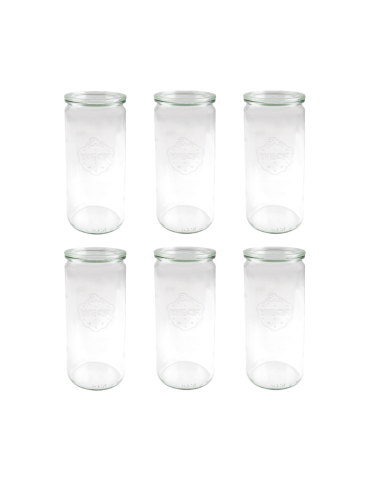 Słoiki i Dodatki - Słoiki WECK 6szt/ szklane wieko słoik 1040ml 1l CYLINDER - product 3