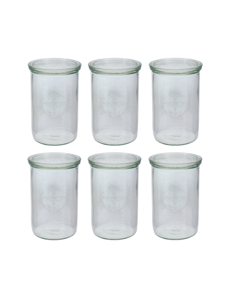Słoiki i Dodatki - Słoiki WECK 6szt/ szklane wieko słoik 1050ml 1l MOLD - produkt b2b.wamar.biz 3
