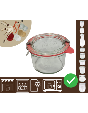 Słoiki WECK / szkl. wieko,gumka, bl słoik 200ml MOLD