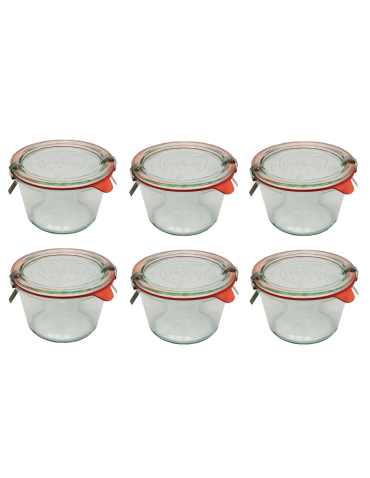 Słoiki i Dodatki - Słoiki WECK 6szt/ szkl. wieko,gumka, bl słoik 370ml MOLD - product 3