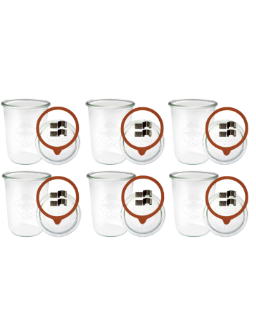 Słoiki i Dodatki - Słoiki WECK 6szt/ szkl. wieko,gumka, bl słoik 850ml MOLD - product 3