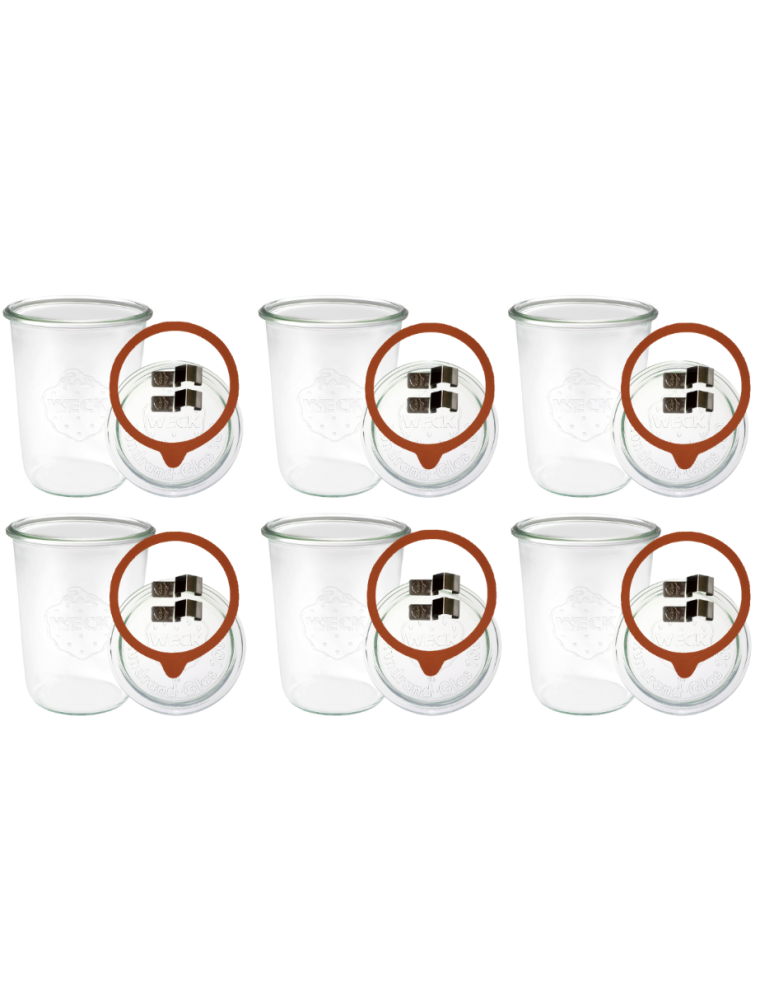 Słoiki i Dodatki - Słoiki WECK 6szt/ szkl. wieko,gumka, bl słoik 850ml MOLD - product b2b.wamar.biz 3