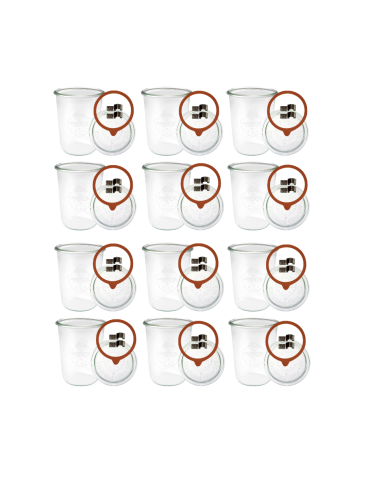 Słoiki i Dodatki - Słoiki WECK 12szt/ szkl. wieko,gumka, bl słoik 850ml MOLD - product 3