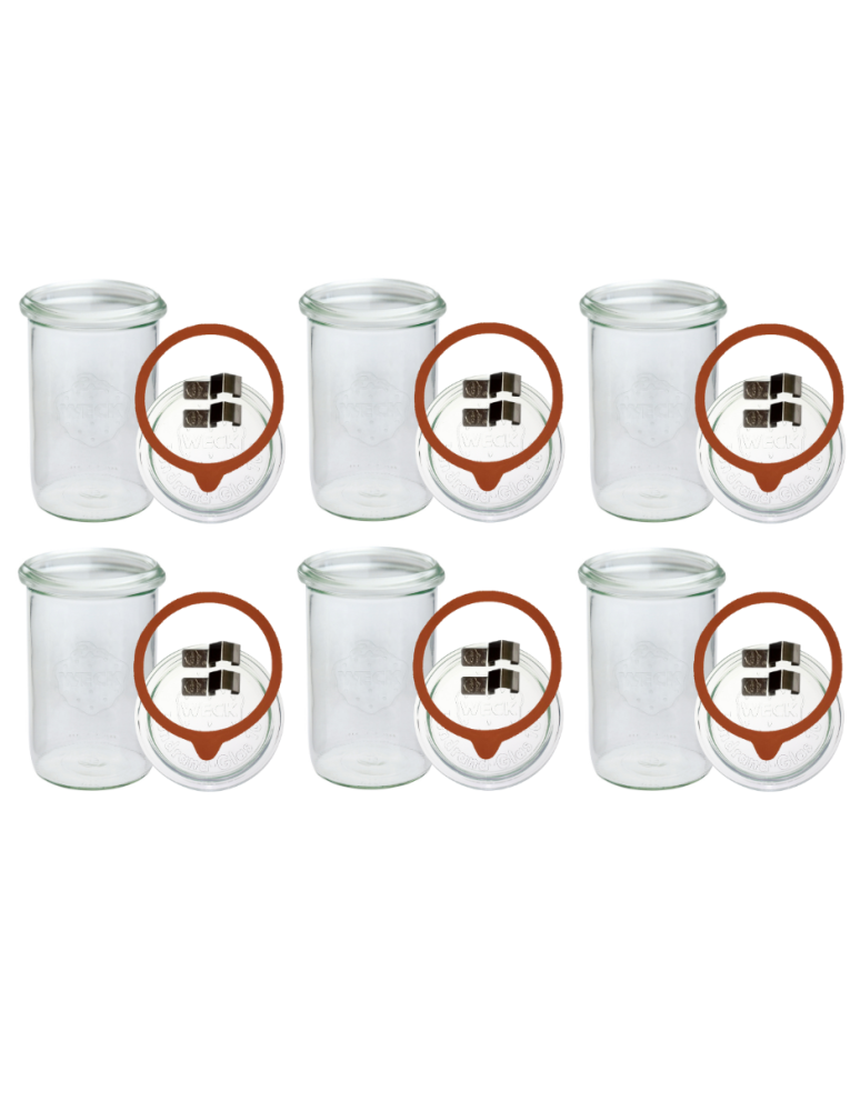 Słoiki i Dodatki - Słoiki WECK 6szt/ szkl. wieko,gumka, bl słoik 1050ml 1l MOLD - produkt b2b.wamar.biz 3