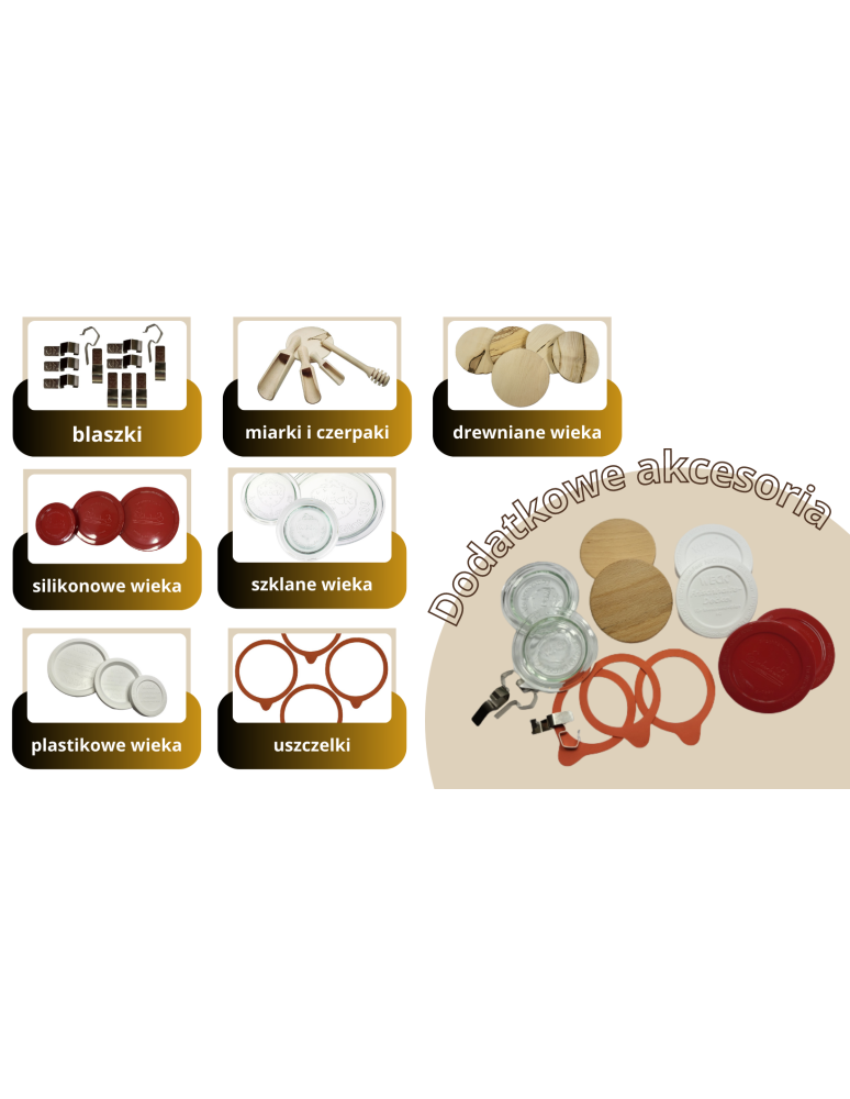 Słoiki i Dodatki - Słoiki WECK / szkl. wieko,gumka, bl słoik 1050ml 1l MOLD - product b2b.wamar.biz 7