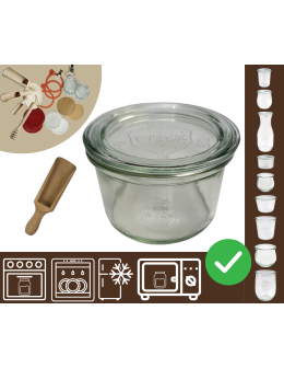 Słoiki WECK / szklane wieko, miarka słoik 200ml MOLD