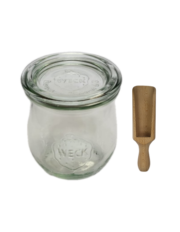 Słoiki i Dodatki - Słoiki WECK / szklane wieko, miarka słoik 220ml TULIP - product 3