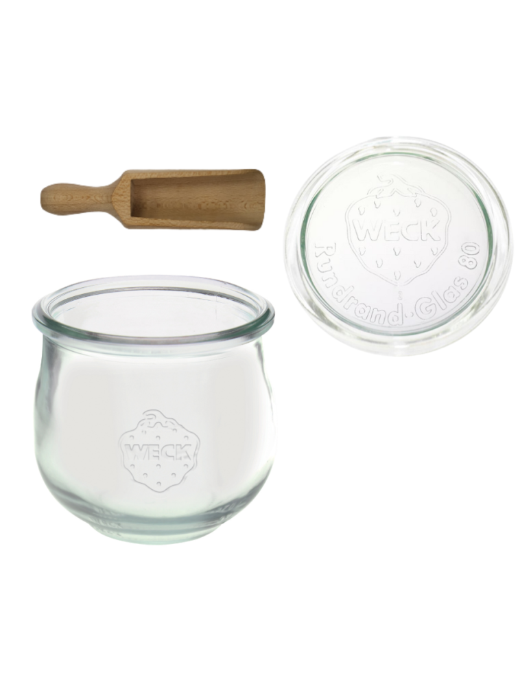 Słoiki i Dodatki - Słoiki WECK / szklane wieko, miarka słoik 370ml TULIP - product b2b.wamar.biz 3