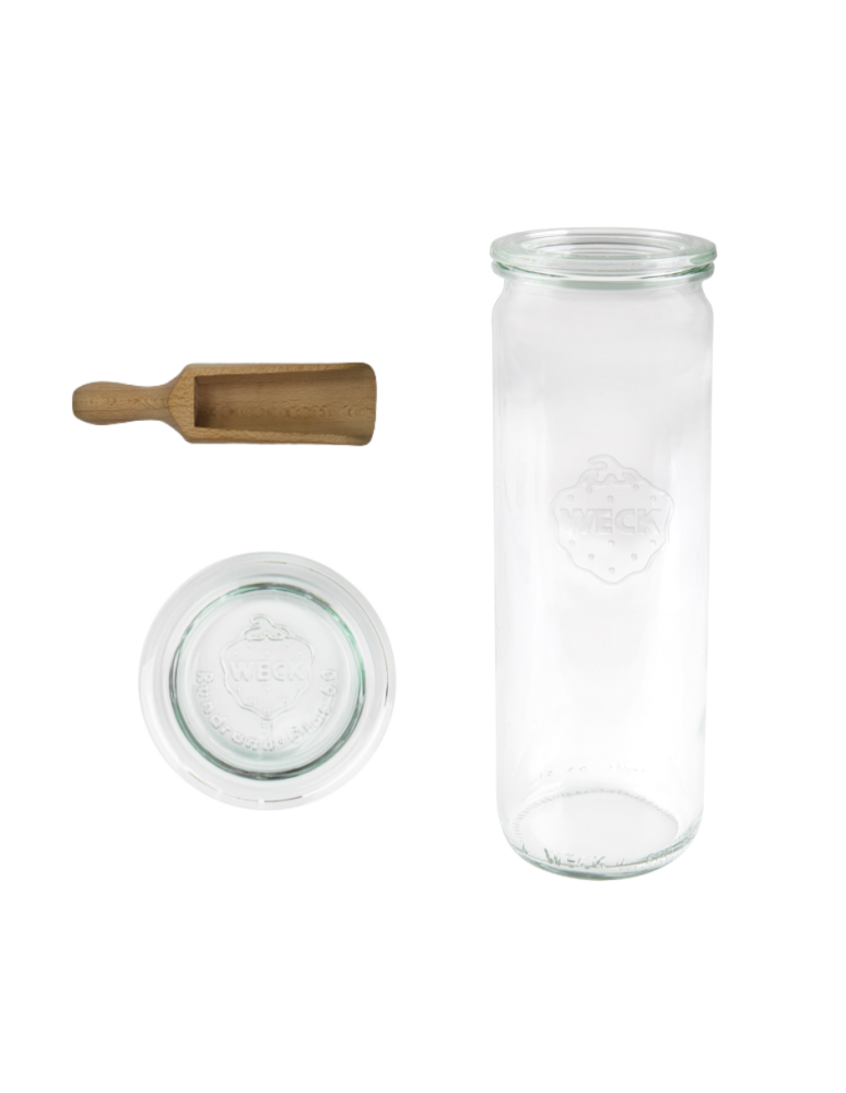 Słoiki i Dodatki - Słoiki WECK / szklane wieko, miarka słoik 600ml CYLINDER - product b2b.wamar.biz 3