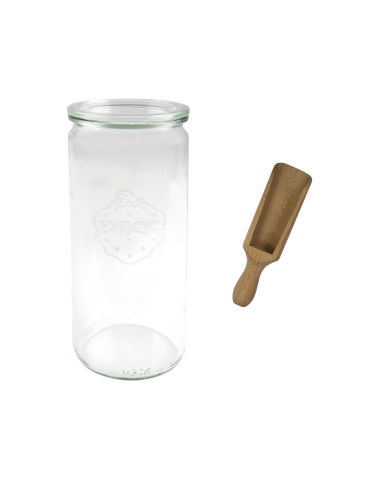 Słoiki i Dodatki - Słoiki WECK / szklane wieko, miarka słoik 1040ml 1l CYLINDER - product 3