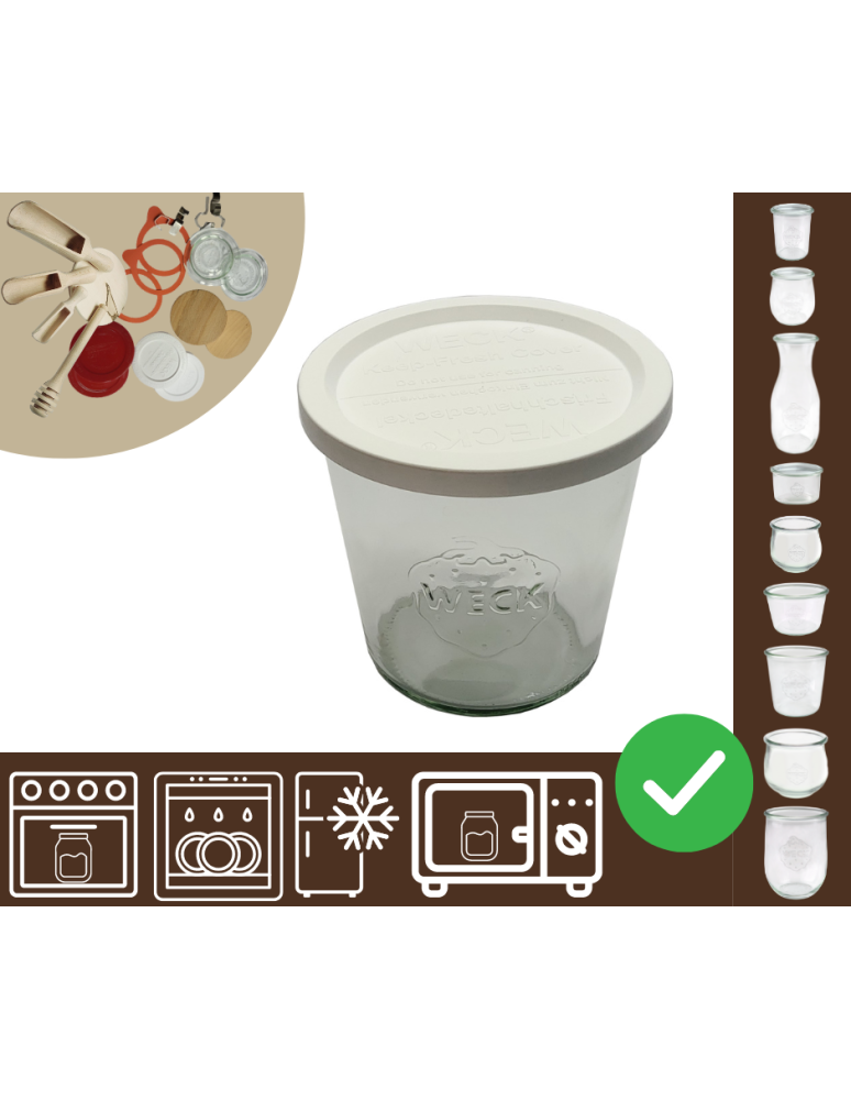 Słoiki i Dodatki - Słoiki WECK / plastikowe wieko słoik 580ml MOLD - product b2b.wamar.biz 1