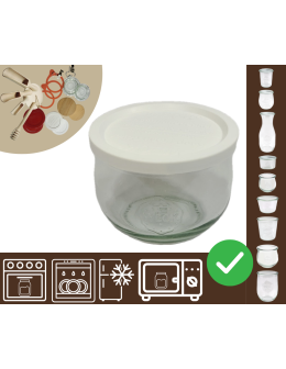 Słoiki WECK / plastikowe wieko słoik 580ml TULIP