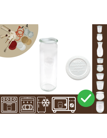 Słoiki WECK / plastikowe wieko słoik 600ml CYLINDER