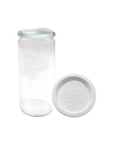Słoiki i Dodatki - Słoiki WECK / plastikowe wieko słoik 1040ml 1l CYLINDER - product 3