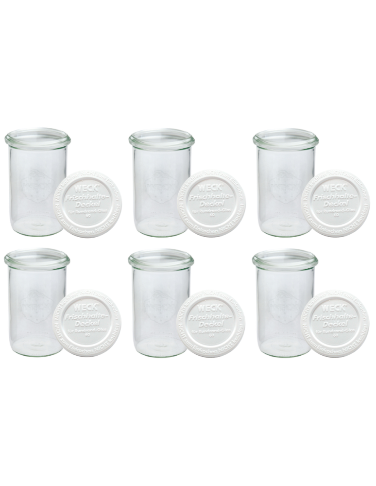 Słoiki i Dodatki - Słoiki WECK 6szt/ plastikowe wieko słoik 1050ml 1l MOLD - product b2b.wamar.biz 3