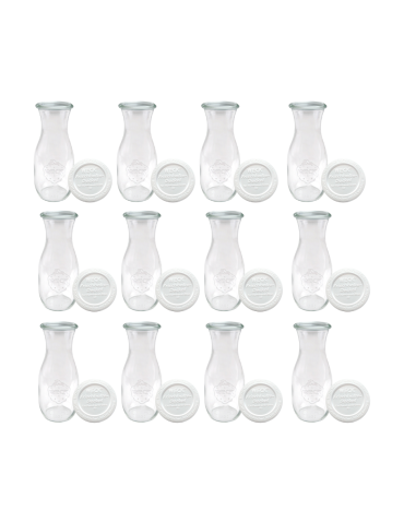 Słoiki i Dodatki - Słoiki WECK 12szt/ plastikowe wieko KARAFKA 1l 1062ml BUTELKA - product 3