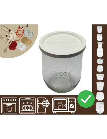 Słoiki WECK / plastikowe wieko słoik 1l 1062ml TULIP