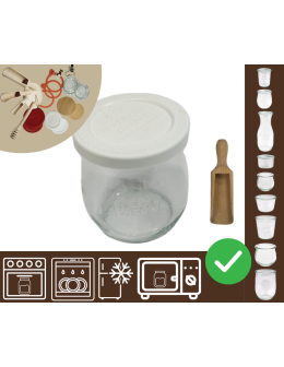 Słoiki WECK / plastikowe wieko, miarka słoik 220ml TULIP