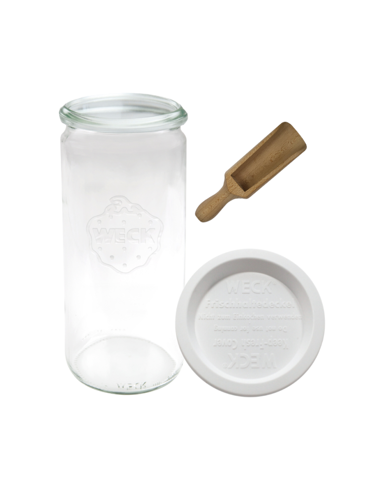 Słoiki i Dodatki - Słoiki WECK / plastikowe wieko, miarka słoik 1040ml 1l CYLINDER - product b2b.wamar.biz 3