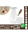 Słoiki WECK / plastikowe wieko, miarka KARAFKA 1l 1062ml BUTELKA