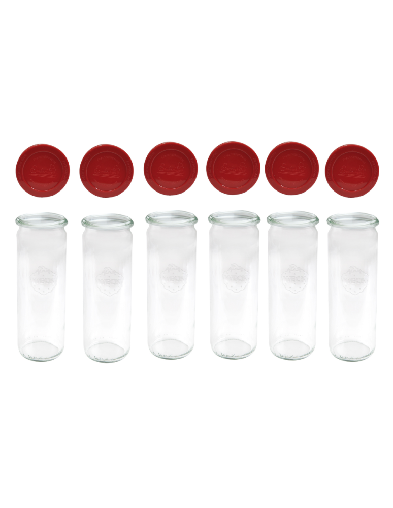 Słoiki i Dodatki - Słoiki WECK 6szt/ silikonowe wieko słoik 600ml CYLINDER - product b2b.wamar.biz 3