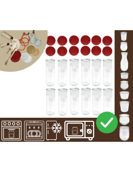 Słoiki WECK 12szt/ silikonowe wieko słoik 600ml CYLINDER