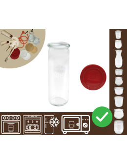 Słoiki WECK / silikonowe wieko słoik 600ml CYLINDER