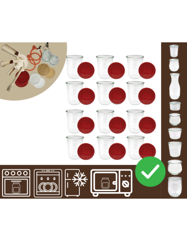 Słoiki WECK 12szt/ silikonowe wieko słoik 850ml MOLD