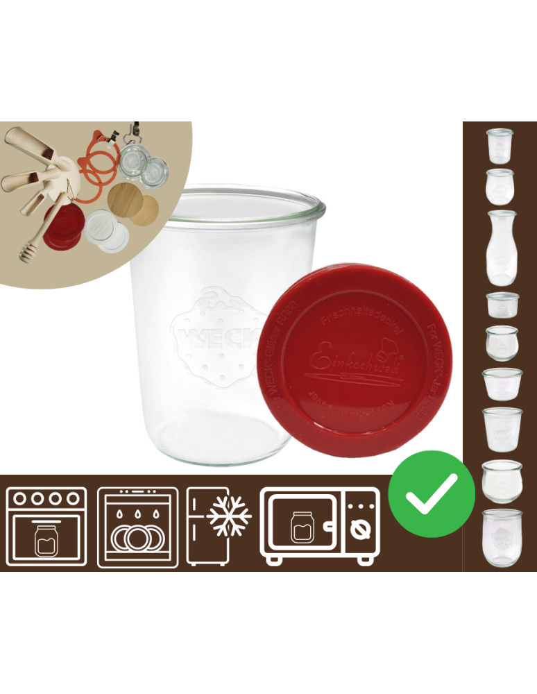 Słoiki i Dodatki - Słoiki WECK / silikonowe wieko słoik 850ml MOLD - product b2b.wamar.biz 1
