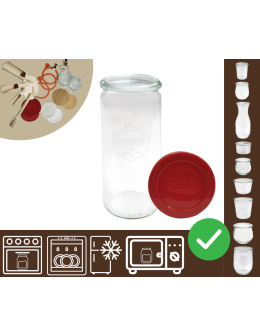 Słoiki WECK / silikonowe wieko słoik 1040ml 1l CYLINDER