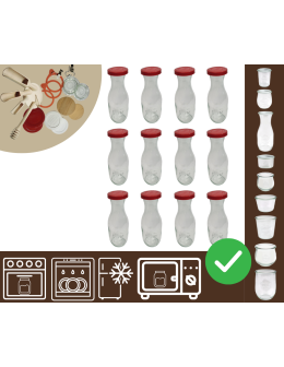 Słoiki WECK 12szt/ silikonowe wieko KARAFKA 1l 1062ml BUTELKA
