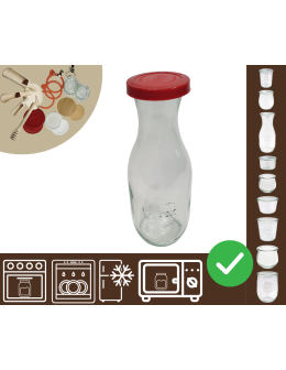 Słoiki WECK / silikonowe wieko KARAFKA 1l 1062ml BUTELKA