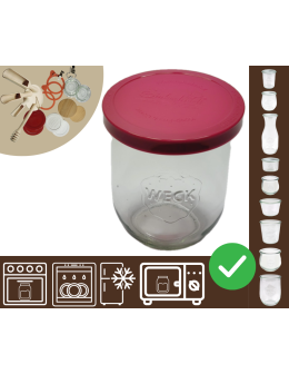 Słoiki WECK / silikonowe wieko słoik 1l 1062ml TULIP