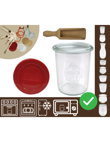 Słoiki WECK / silikonowe wieko, miarka słoik 160ml MOLD