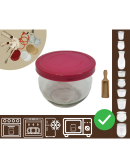 Słoiki WECK / silikonowe wieko, miarka słoik 580ml TULIP