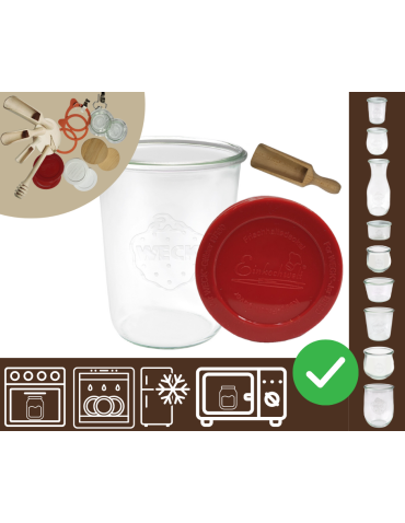 Słoiki WECK / silikonowe wieko, miarka słoik 850ml MOLD