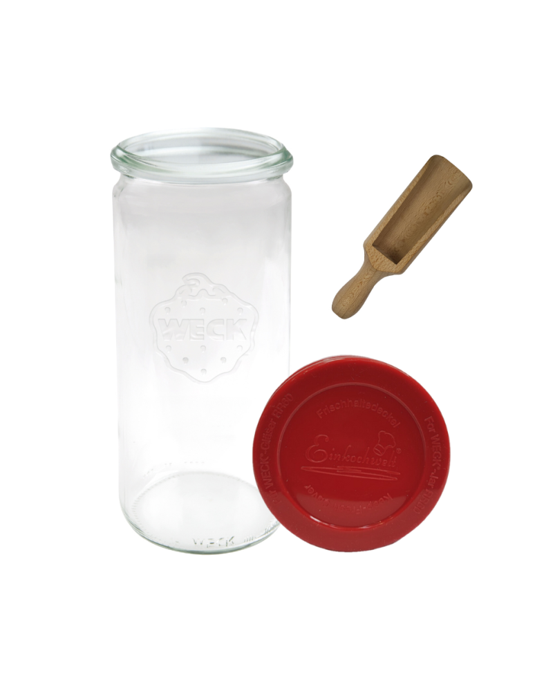 Słoiki i Dodatki - Słoiki WECK / silikonowe wieko, miarka słoik 1040ml 1l CYLINDER - product b2b.wamar.biz 3