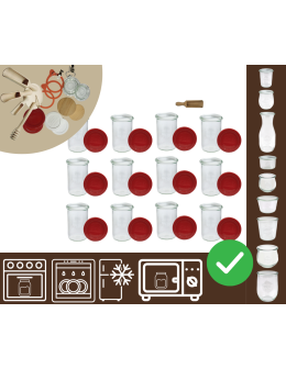 Słoiki WECK 12szt/ silikonowe wieko, miarka słoik 1050ml 1l MOLD