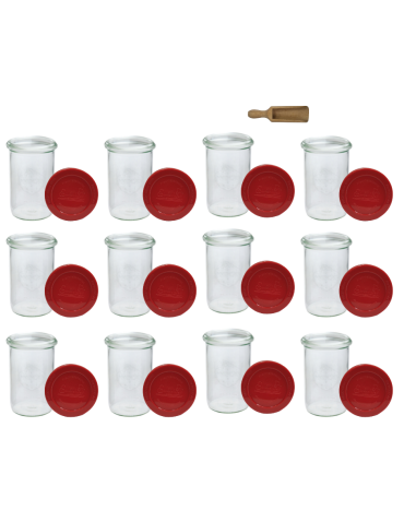 Słoiki i Dodatki - Słoiki WECK 12szt/ silikonowe wieko, miarka słoik 1050ml 1l MOLD - product 3