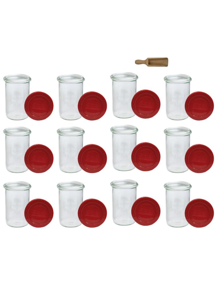 Słoiki i Dodatki - Słoiki WECK 12szt/ silikonowe wieko, miarka słoik 1050ml 1l MOLD - product b2b.wamar.biz 3