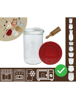 Słoiki WECK / silikonowe wieko, miarka słoik 1050ml 1l MOLD