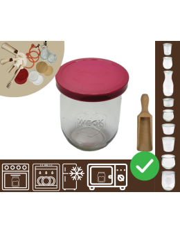 Słoiki WECK / silikonowe wieko, miarka słoik 1l 1062ml TULIP