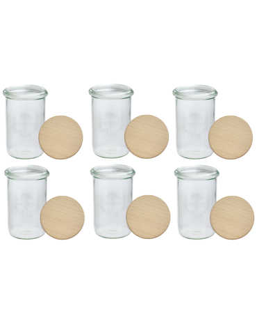 Słoiki i Dodatki - Słoiki WECK 6szt/ drewniane wieko słoik 1050ml 1l MOLD - product 3
