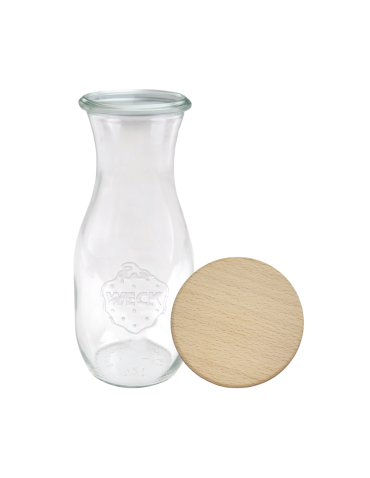 Słoiki i Dodatki - Słoiki WECK / drewniane wieko KARAFKA 1l 1062ml BUTELKA - product 3