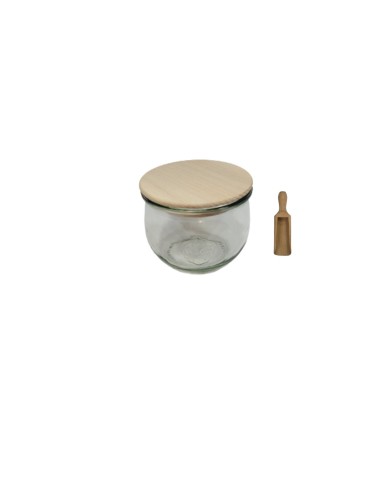 Słoiki i Dodatki - Słoiki WECK / drewniane wieko, miarka słoik 370ml TULIP - product 3